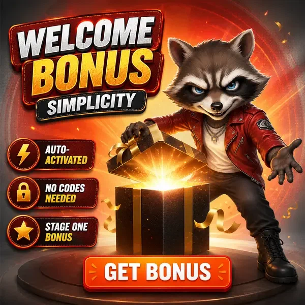 Waschbär-Charakter enthüllt Promo-Code-Schätze bei Warum Willkommensboni automatisch aktivieren, während andere Rockyspin-Codes benötigen